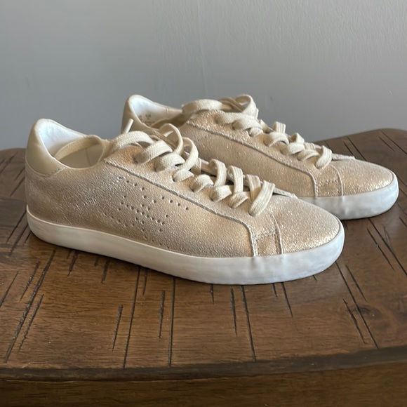 Sam Edleman Gold Tennis Shoes - Picture 1 of 5